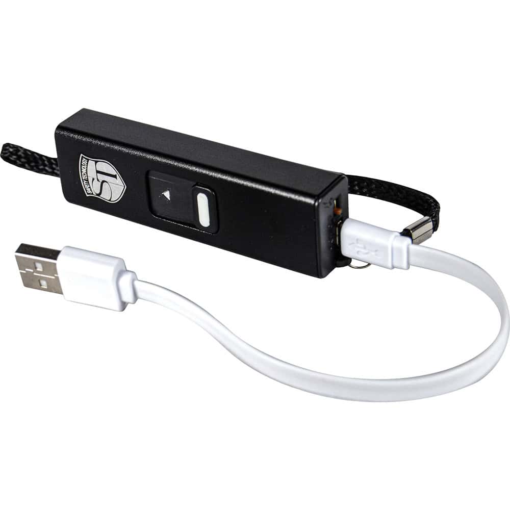 Slider Stun Gun LED Flashlight USB Recharger - Image 3